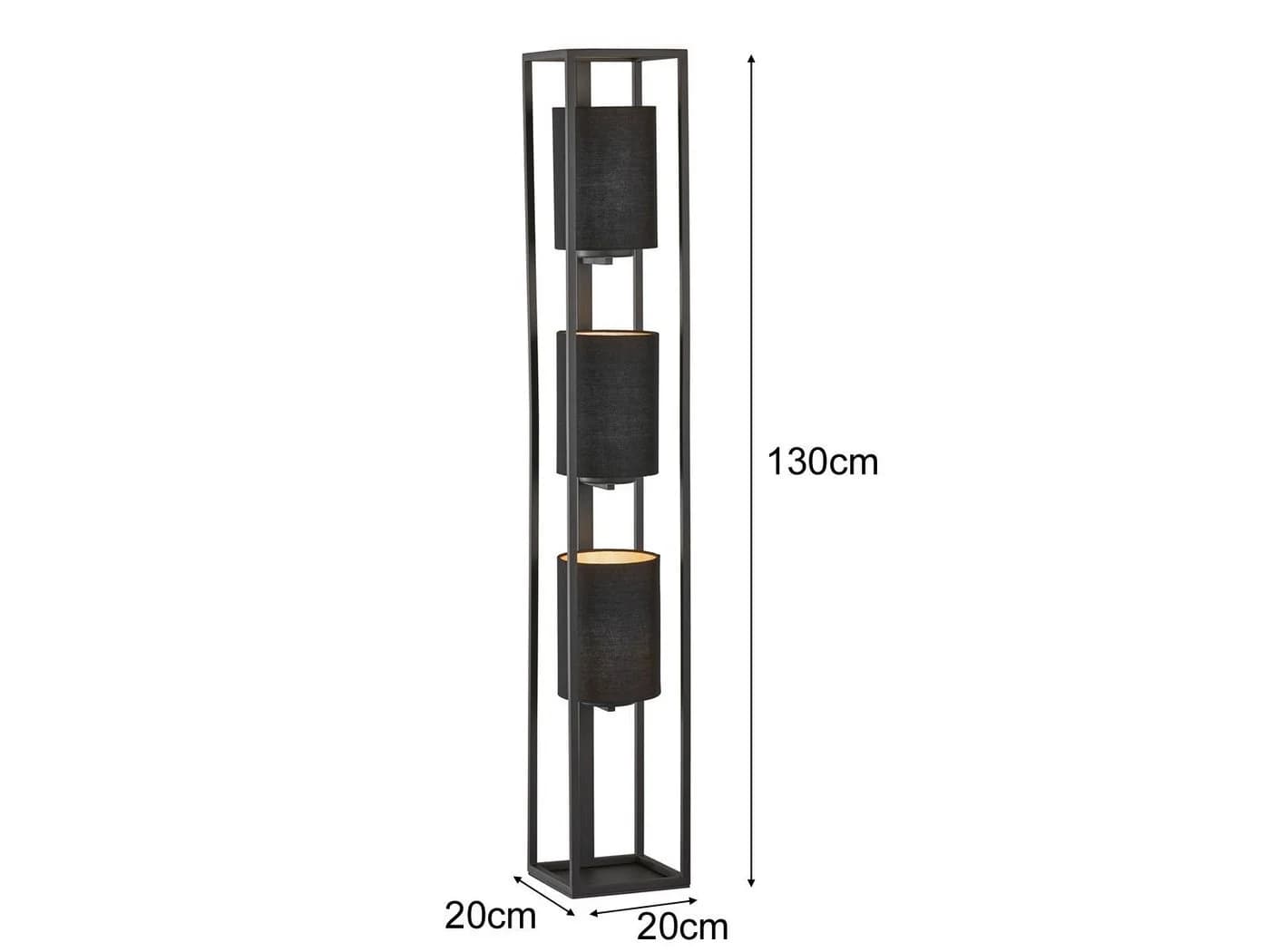 FISCHER & HONSEL LED Stehlampe 3-flammig Dimmbar Warmweiß - Bild 4