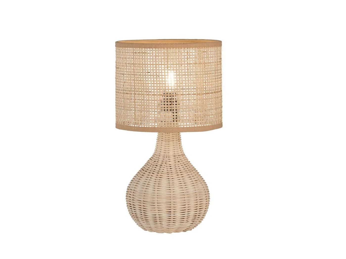 FISCHER & HONSEL LED Nachttischlampe Landhaus-Stil Beige - Bild 2
