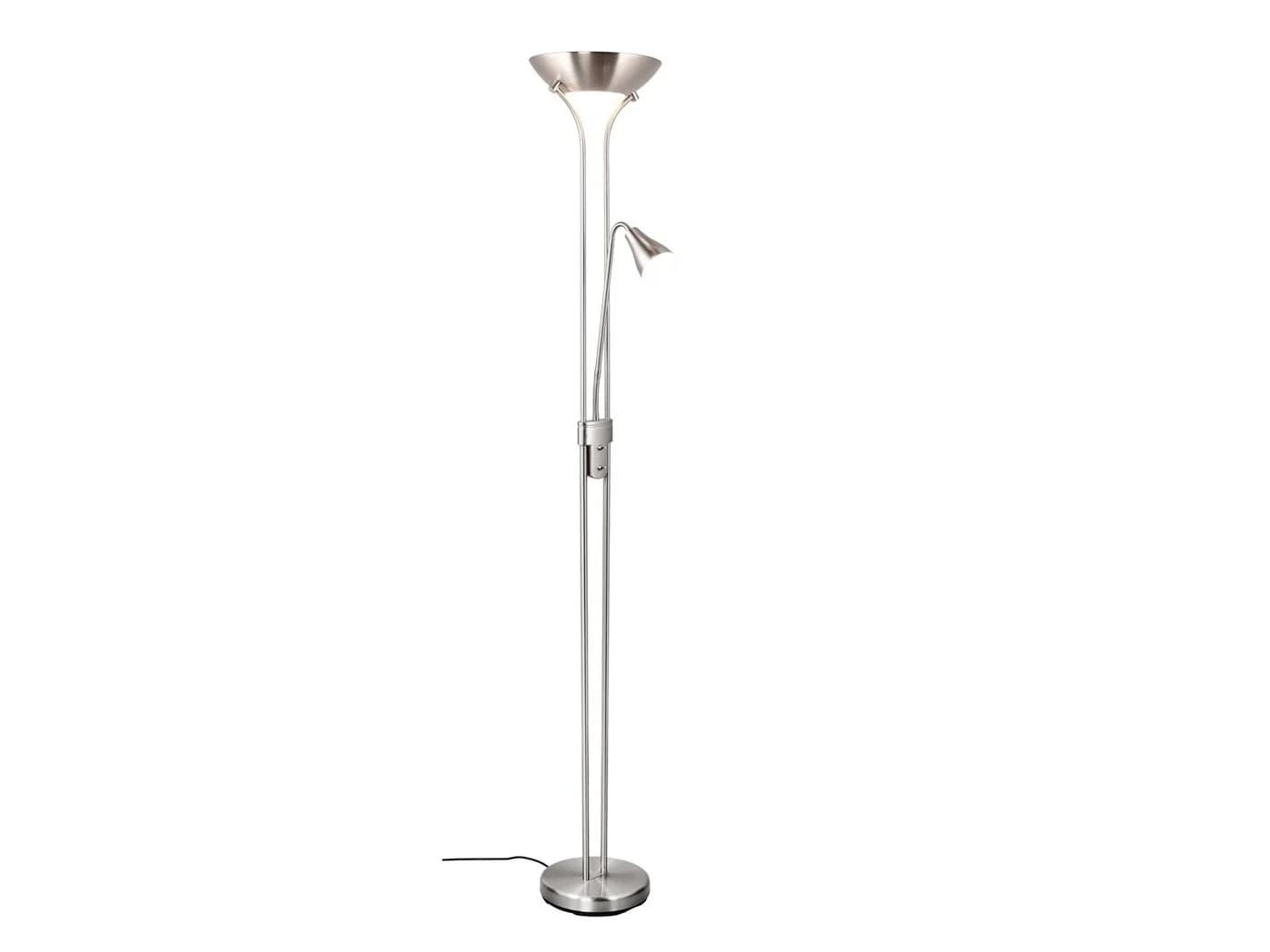 Reality Leuchten LED Deckenfluter, Dimmfunktion, Silber matt, 181,5 cm - Bild 2