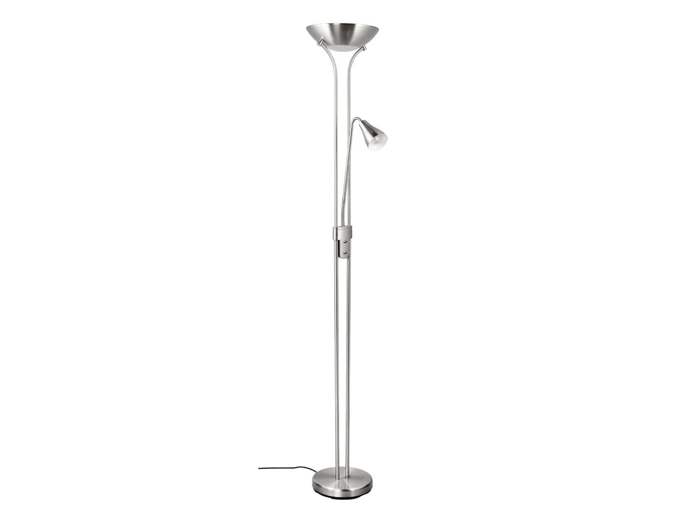 Reality Leuchten LED Deckenfluter, Dimmfunktion, Silber matt, 181,5 cm - Bild 5