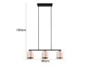 TRIO Leuchten LED Pendelleuchte, Dimmfunktion, Warmweiß, 3-flammig Bild 4