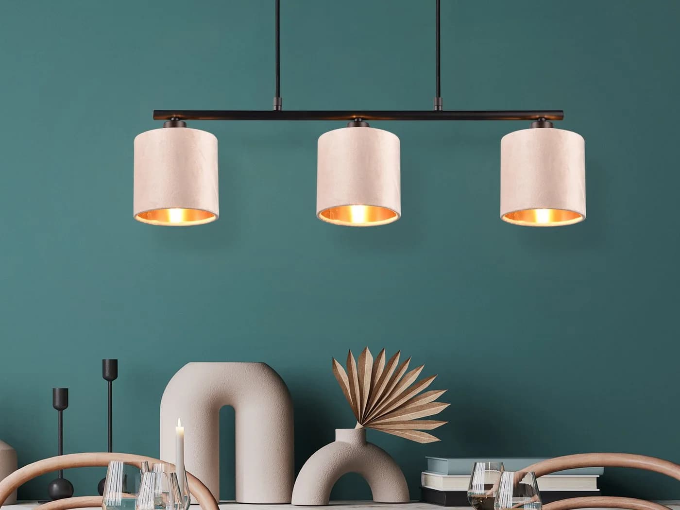 TRIO Leuchten LED Pendelleuchte, Dimmfunktion, Warmweiß, 3-flammig - Bild 5