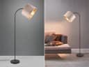 TRIO Leuchten LED Bogenlampe Beige-Gold Bild 1