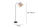 TRIO Leuchten LED Bogenlampe Beige-Gold Bild 4