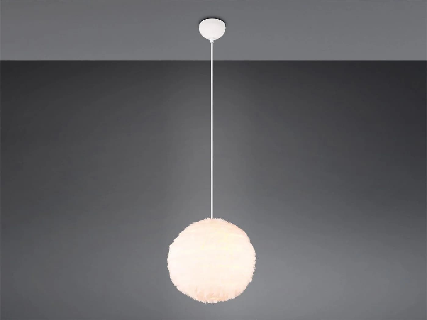 Reality Leuchten LED Pendelleuchte Plüsch Warmweiß Dimmbar - Bild 3