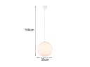 Reality Leuchten LED Pendelleuchte Plüsch Warmweiß Dimmbar Bild 4