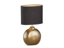 FISCHER & HONSEL LED Nachttischlampe, Keramik Bronze, Schwarz Gold, 39 cm Bild 2
