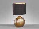 FISCHER & HONSEL LED Nachttischlampe, Keramik Bronze, Schwarz Gold, 39 cm Bild 3