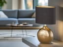 FISCHER & HONSEL LED Nachttischlampe, Keramik Bronze, Schwarz Gold, 39 cm Bild 5