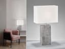 FISCHER & HONSEL LED Nachttischlampe Metallfuß Antik Design Silber Weiß Bild 1