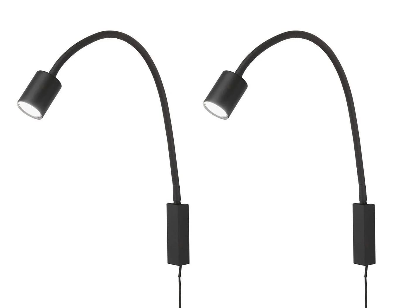 FISCHER & HONSEL LED Leselampe Schwarz 2er Set Flex - Bild 2