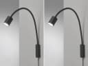 FISCHER & HONSEL LED Leselampe Schwarz 2er Set Flex Bild 3