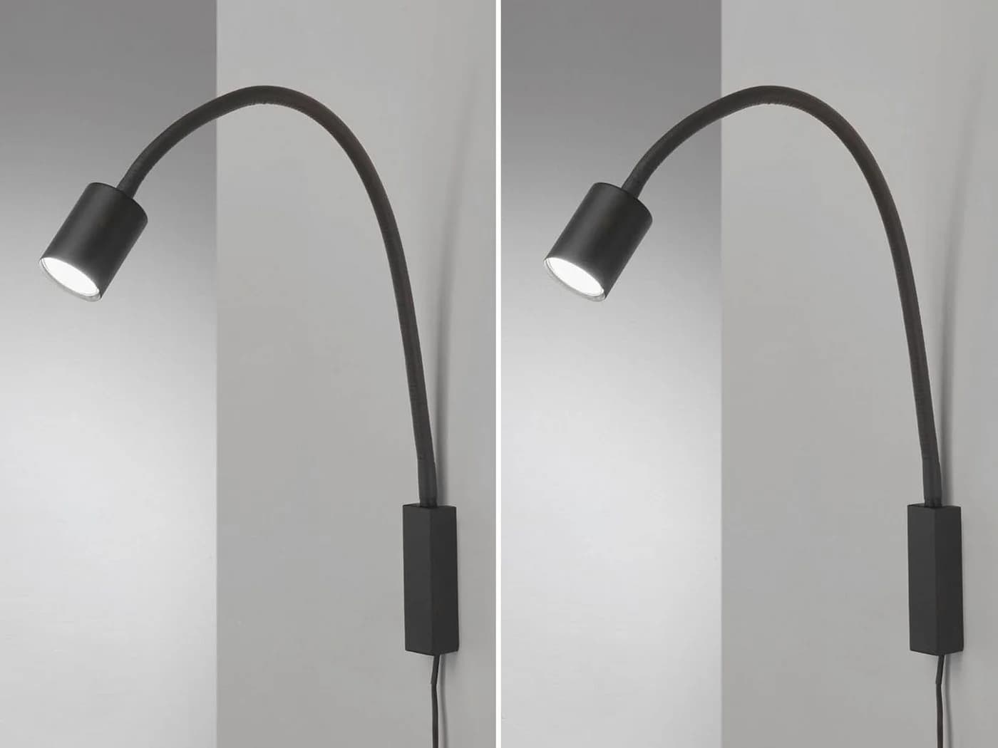 FISCHER & HONSEL LED Leselampe Schwarz 2er Set Flex - Bild 3