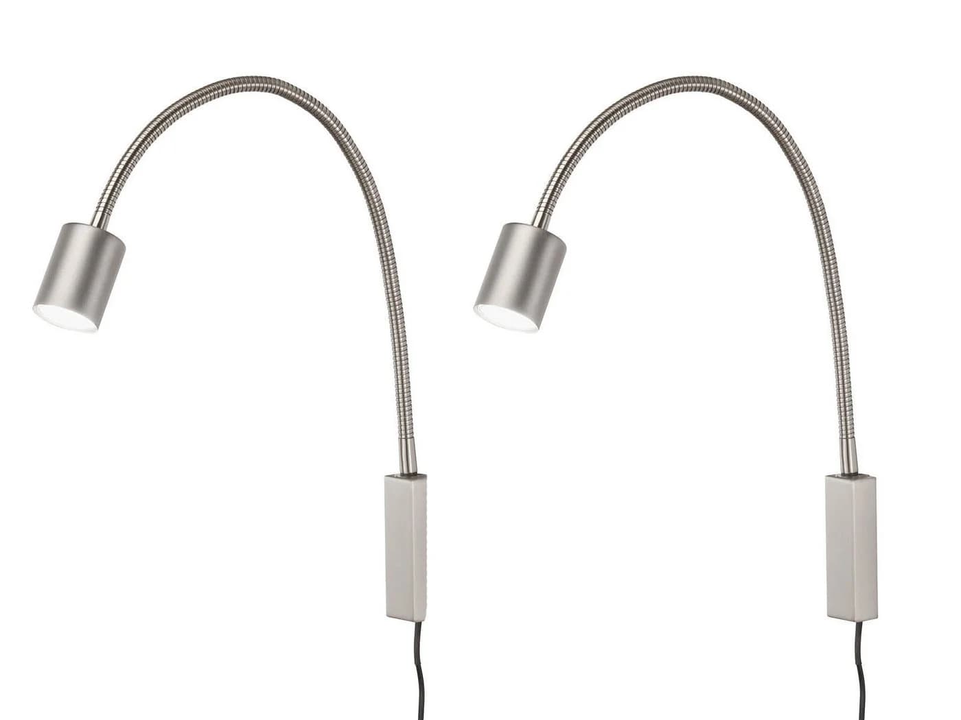 FISCHER & HONSEL LED Leselampe 2er Set Silber Flex - Bild 2