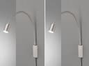 FISCHER & HONSEL LED Leselampe 2er Set Silber Flex Bild 3