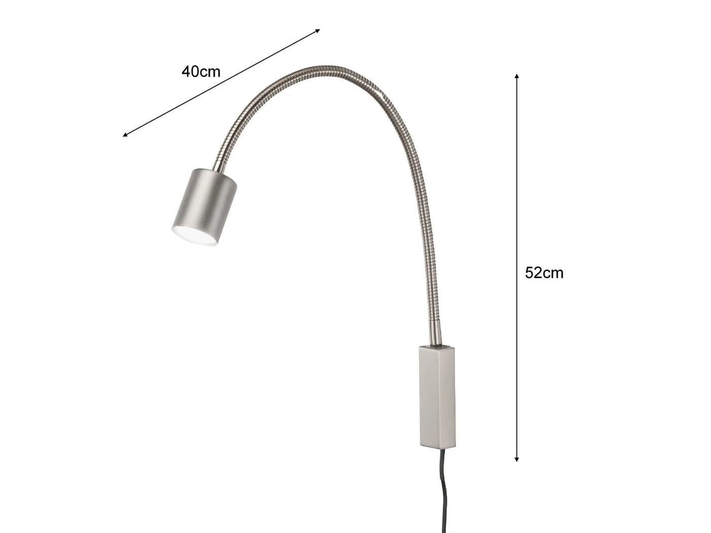 FISCHER & HONSEL LED Leselampe 2er Set Silber Flex - Bild 4