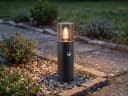 TRIO Leuchten LED Sockelleuchte Schwarz matt mit Bewegungsmelder Bild 1