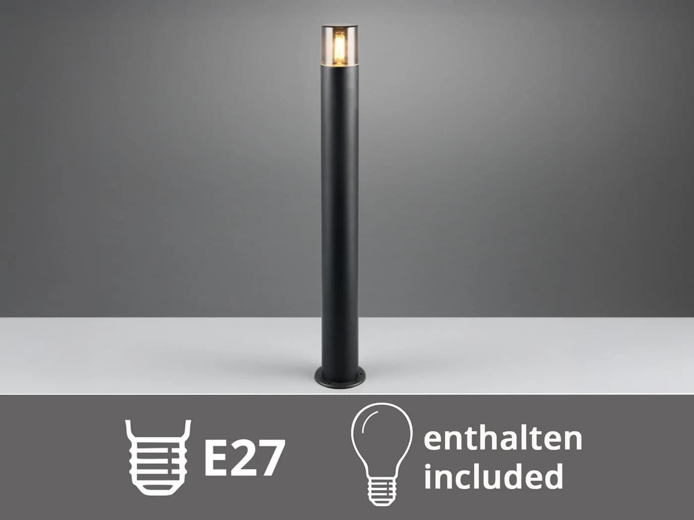 TRIO Leuchten LED Pollerleuchte Aluminium Schwarz 80cm - Bild 5