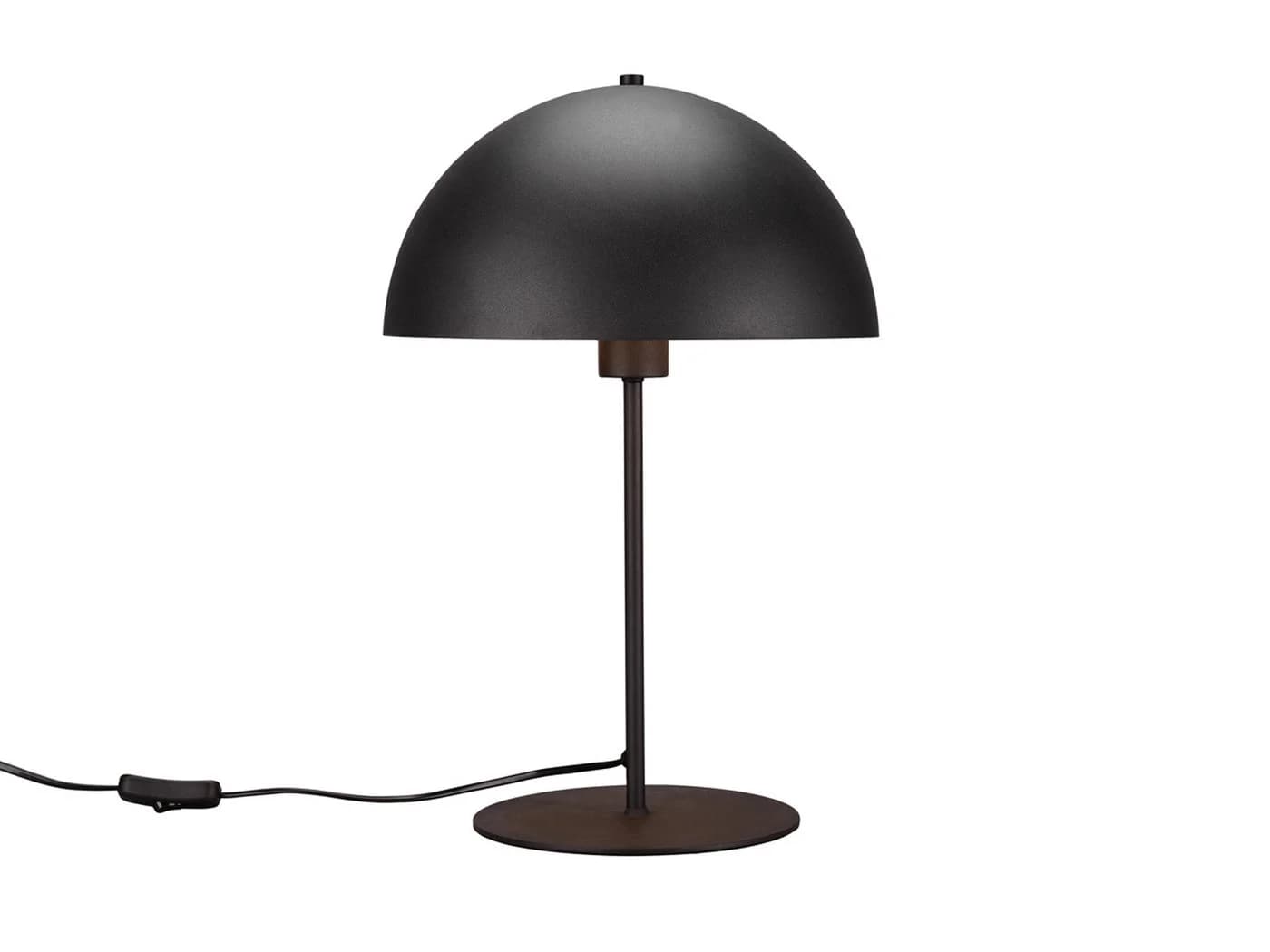 TRIO Leuchten LED Nachttischlampe Pilzform Schwarz Gold Dimmbar - Bild 2