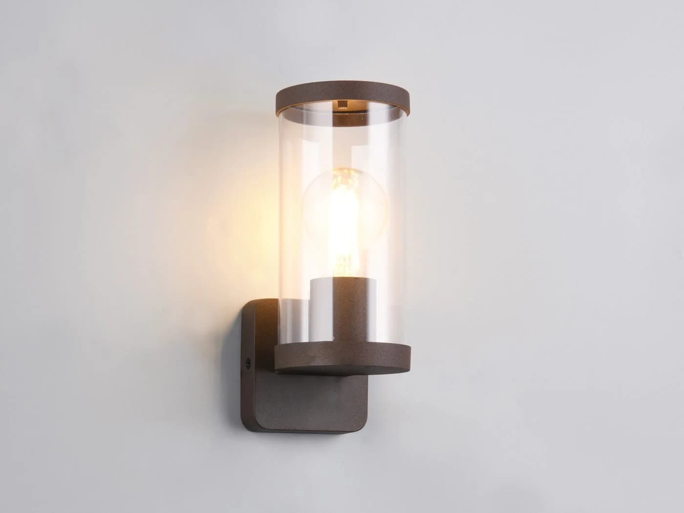 Reality Leuchten LED Außen-Wandleuchte Rost-optik Warmweiß - Bild 3