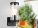 Reality Leuchten LED Außen-Wandleuchte Schwarz IP44 Bild 1