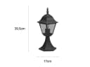 TRIO Leuchten LED Sockelleuchte Landhausstil Schwarz Gartenlaterne Bild 3