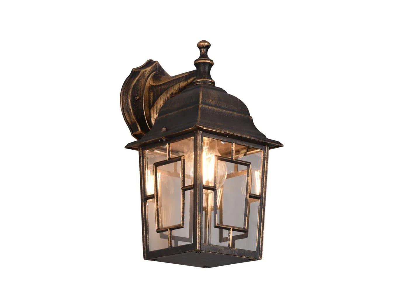 TRIO Leuchten LED Außen-Wandleuchte Rostfarben Antik Glas - Bild 2
