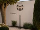 TRIO Leuchten LED Gartenleuchte antik 200cm 3-flammig E27 Bild 4