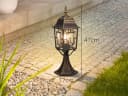 TRIO Leuchten LED Sockelleuchte antik Bleiglasoptik E27 Gartenlaterne Bild 4