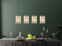 GLOBO LIGHTING LED Pendelleuchte Retro Gold Glas Dimmbar Bild 1