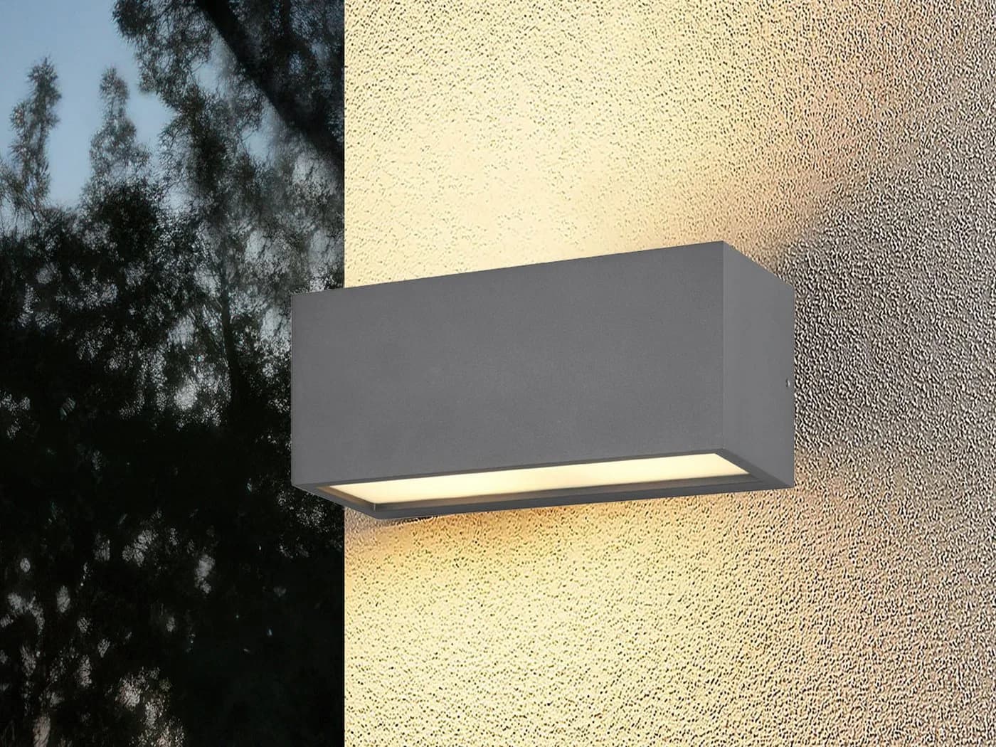 TRIO Leuchten LED Außen-Wandleuchte Warmweiß Anthrazit