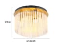 GLOBO LIGHTING LED Deckenleuchte Retro 32cm Bild 4