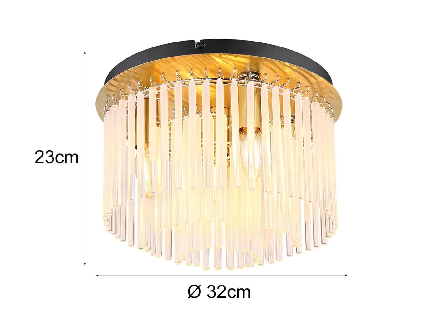 GLOBO LIGHTING LED Deckenleuchte Retro 32cm - Bild 4