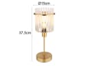 GLOBO LIGHTING LED Nachttischlampe Retro Gold Glas Dimmbar Bild 4