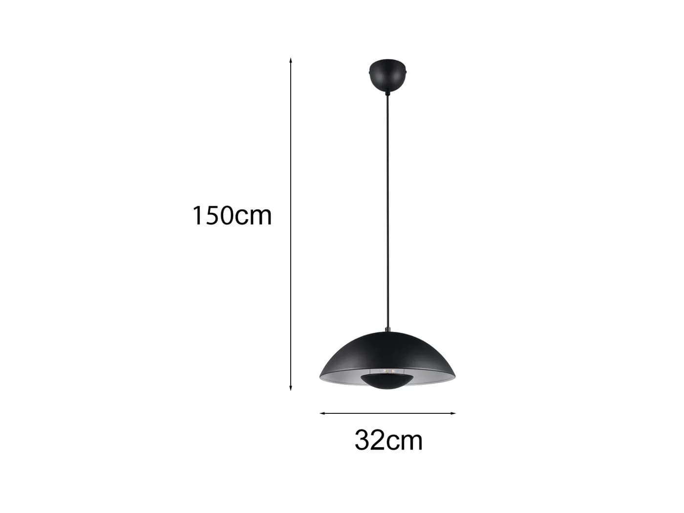 meineWunschleuchte Pendelleuchte VARYA Schwarz Metall - Bild 4