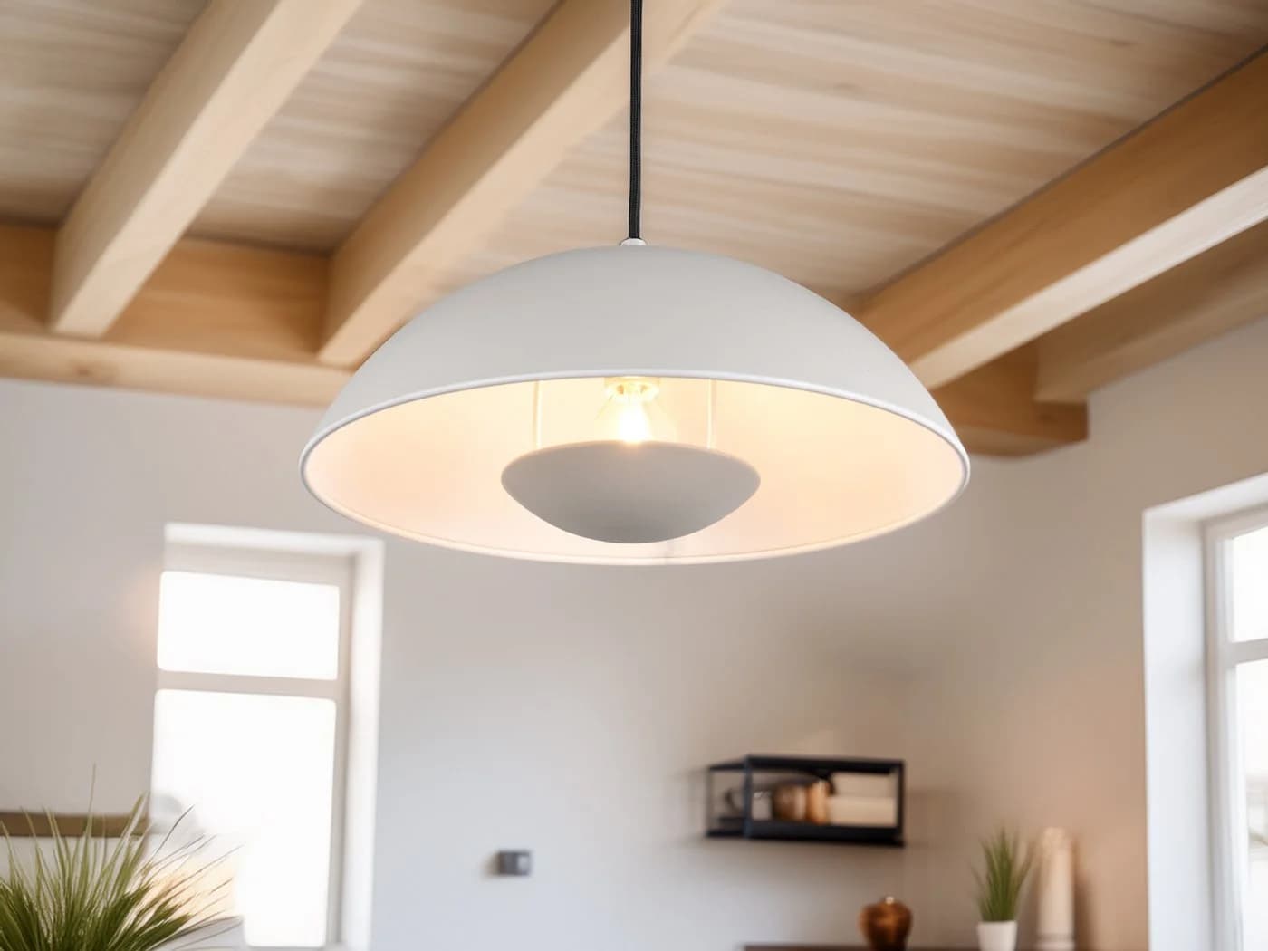 meineWunschleuchte Pendelleuchte VARYA Warm Grey Metall - Bild 5