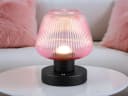 meineWunschleuchte LED Tischleuchte Dimmbar Glas Retro Bild 1