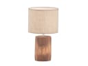 FISCHER & HONSEL LED Nachttischlampe Beige Holzoptik 43cm Bild 2