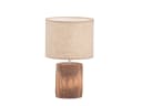 FISCHER & HONSEL LED Nachttischlampe Beige Beton Holzoptik Dimmbar Bild 2