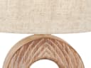 FISCHER & HONSEL LED Nachttischlampe Skandi Keramik Leinen Beige Dimmbar Bild 5