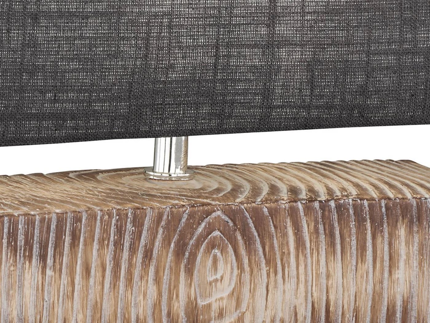 FISCHER & HONSEL LED Nachttischlampe Grau Keramik Leinen Dimmbar - Bild 5