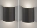 FISCHER & HONSEL LED Wandleuchte 2er Set Schwarz Gold flach Bild 3