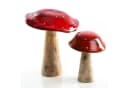 Logbuch-Verlag Fliegenpilz Dekofigur 2er Set Holz Herbstdeko Bild 2