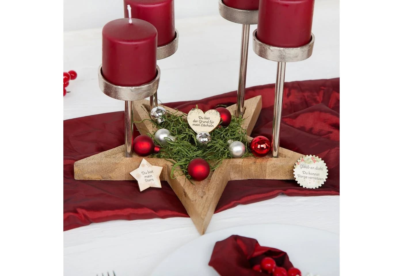 Logbuch-Verlag Glücksbringer Holz Adventskalender 24 Stück - Bild 3