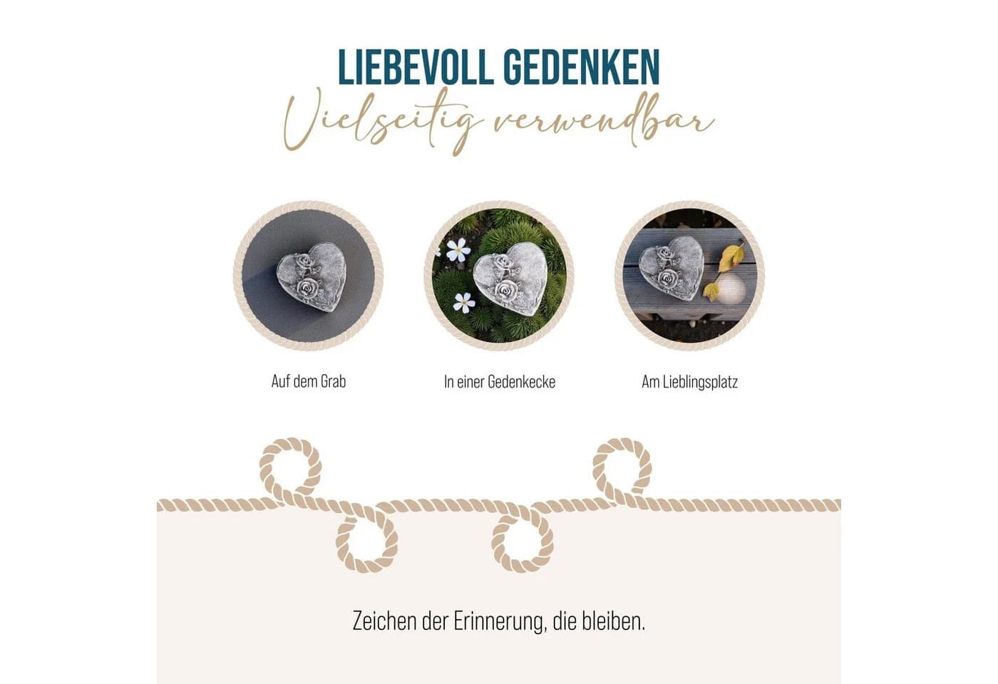 Logbuch-Verlag Grabherz Grau mit Rosenmotiv - Bild 4