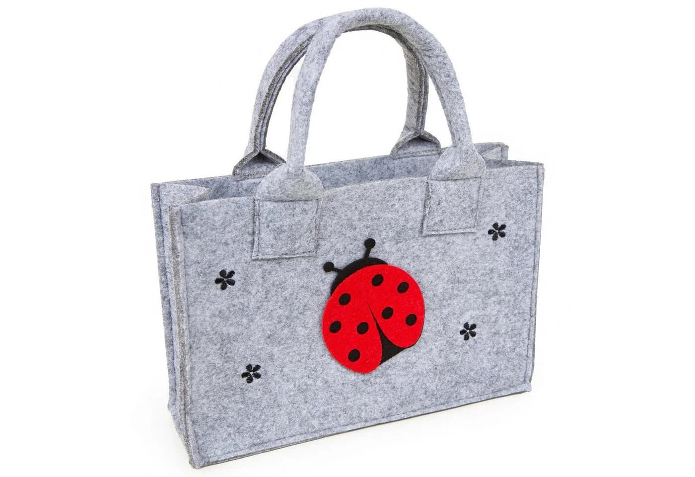 Logbuch-Verlag Kleine Filztasche Marienkäfer Glücksbringer - Geschenktasche Filz