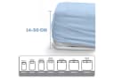 Eve Textile Spannbettlaken 2er Pack Hellblau 100% Baumwolle Jersey Bild 1