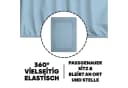 Eve Textile Spannbettlaken 2er Pack Hellblau 100% Baumwolle Jersey Bild 4