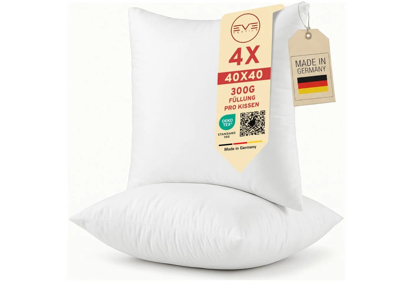 Eve Textile Kissenfüllung mit Reißverschluss & Microfaser - Bild 2