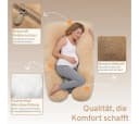 Eve Textile U-Kissen Schwangerschafts- und Ganzkörperkissen Grau/Braun Bild 1